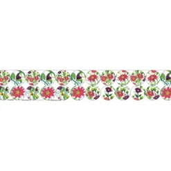Coupon lingettes lavables motif flowers rouges - Création Pilar Berrio