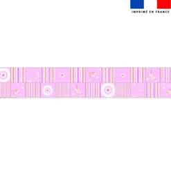 Coupon lingettes lavables motif licorne et pégase rose - Création Lili Bambou Design