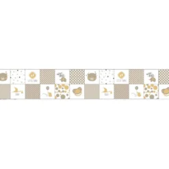 Coupon lingettes lavables motif baby ours marron et ocre