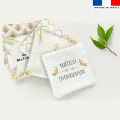 Coupon lingettes lavables motif maîtresse gold