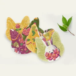 Coupon lingettes lavables motif lapin printanier - Création Stillistic