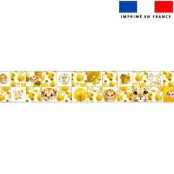 Coupon lingettes lavables motif lionceau aquarelle