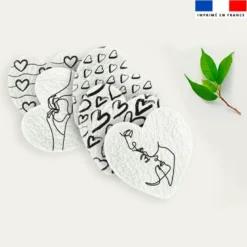 Coupon lingettes lavables motif black love