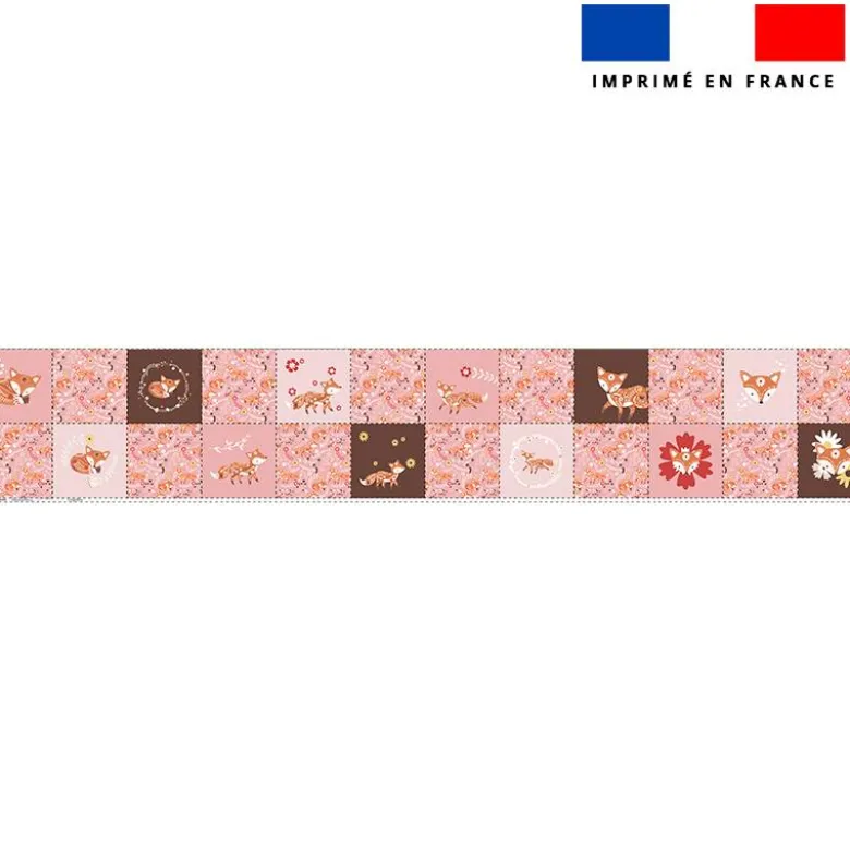 Coupon lingettes lavables motif folk fox