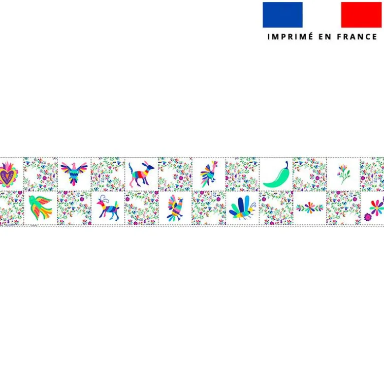 Coupon lingettes lavables motif mexico