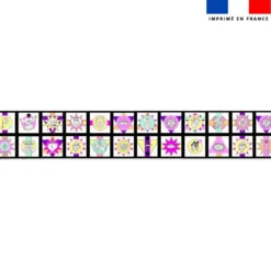 Coupon lingettes lavables motif talismans - Création Lili Bambou Design