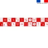 Coupon lingettes lavables motif oiseaux rouges - Création Lili Bambou Design