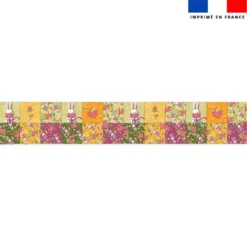 Coupon lingettes lavables motif lapin printanier - Création Stillistic