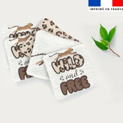 Coupon lingettes lavables motif léopard
