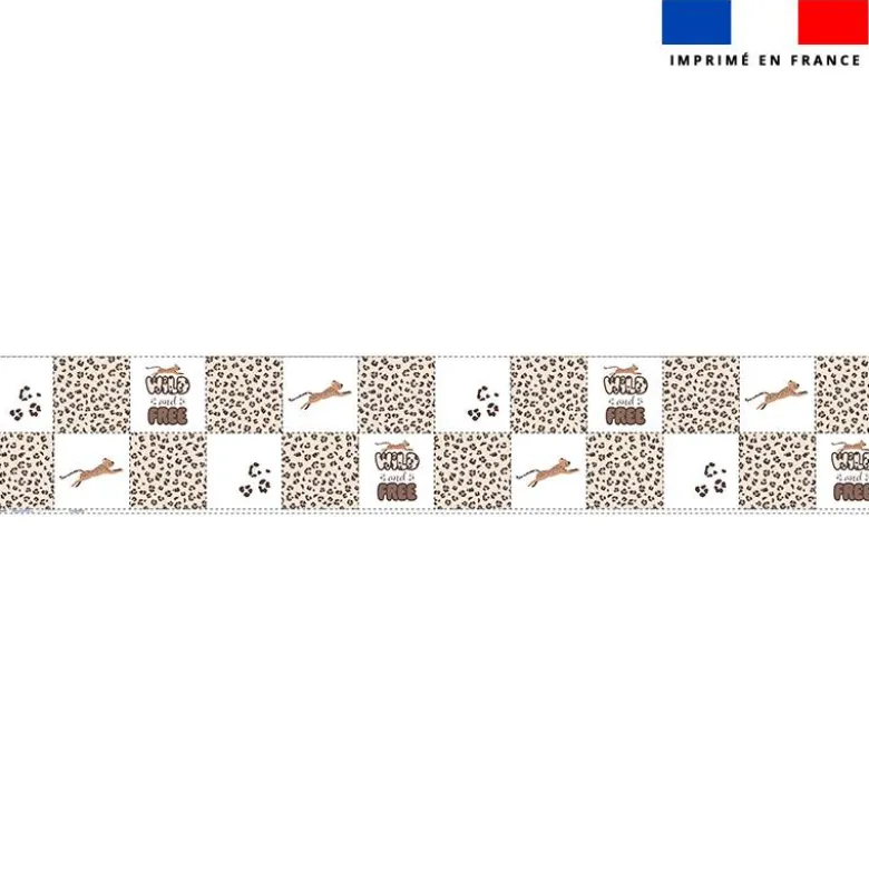 Coupon lingettes lavables motif léopard