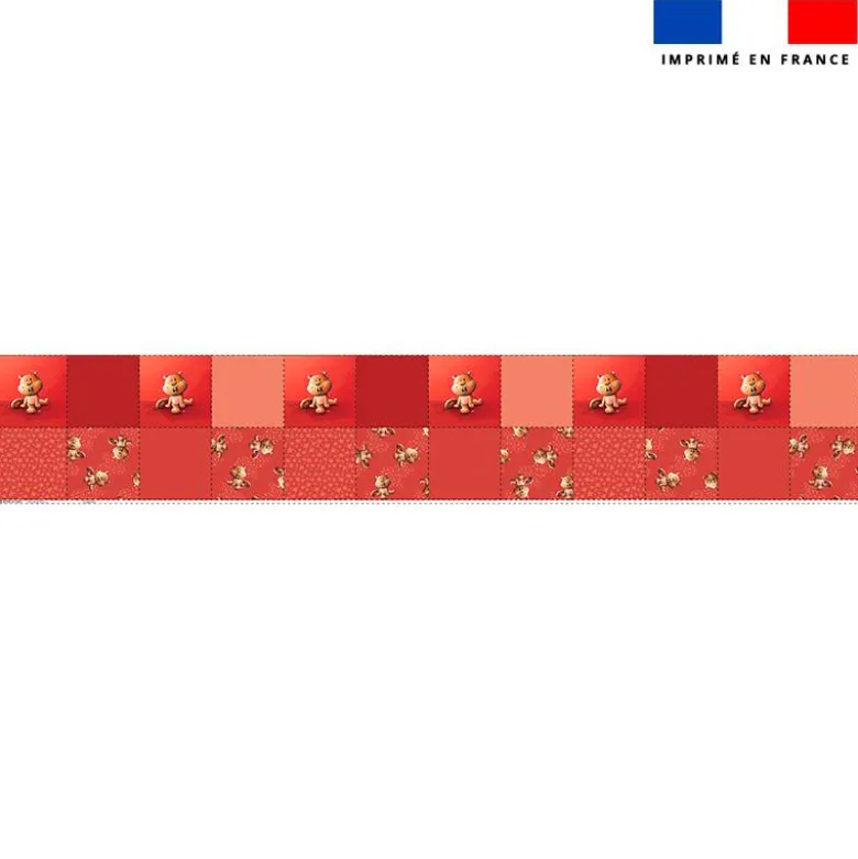 Coupon lingettes lavables motif bébé castor - Création Stillistic