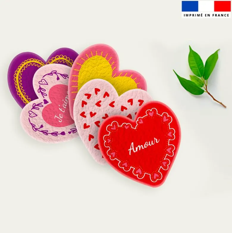 Coupon lingettes lavables motif amour