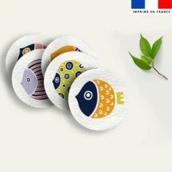 Coupon lingettes lavables motif poisson