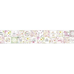 Coupon lingettes lavables motif monitrice fleur champêtre