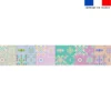 Coupon lingettes lavables motif damier pixel - Création Lili Bambou Design