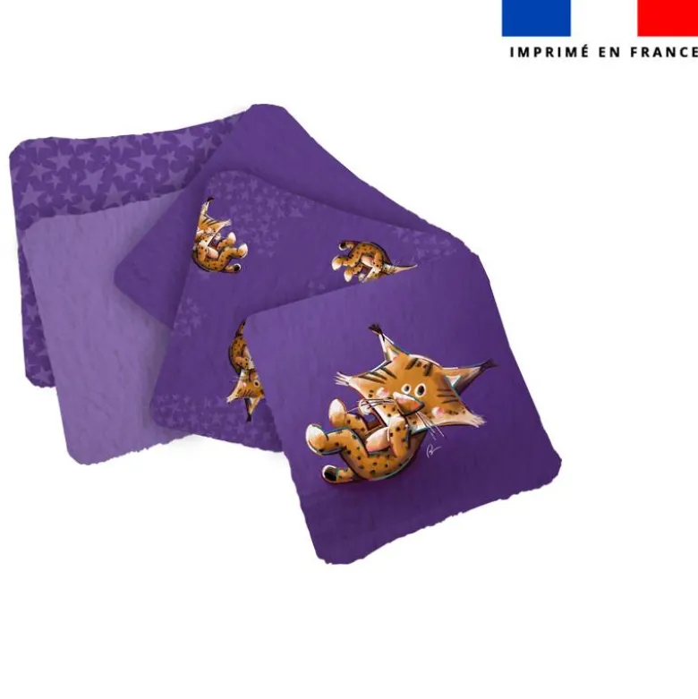 Coupon lingettes lavables motif bébé lynx - Création Stillistic