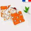 Coupon lingettes lavables motif hérisson d'automne