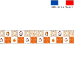 Coupon lingettes lavables motif hérisson d'automne