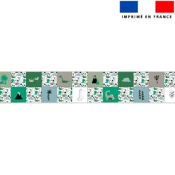 Coupon lingettes lavables motif dino vert et volcan