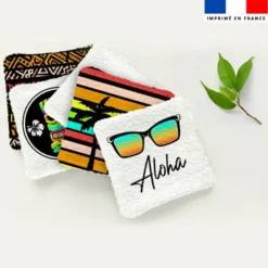Coupon lingettes lavables motif Hawaï