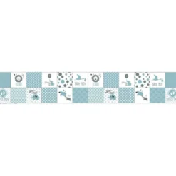 Coupon lingettes lavables motif lion baby bleu et gris