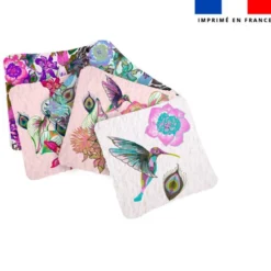 Coupon lingettes lavables motif paradis - Création Lili Bambou Design