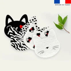 Coupon lingettes lavables motif chat meow love