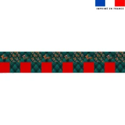 Coupon lingettes lavables motif Teckels de Noël - Création Stillistic