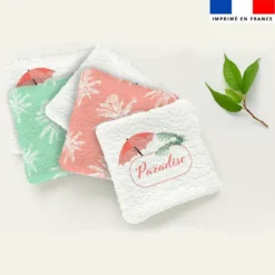 Coupon lingettes lavables motif flamant rose