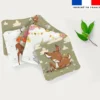 Coupon lingettes lavables motif animaux de la clairière