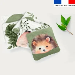 Coupon lingettes lavables motif choupisson aquarelle