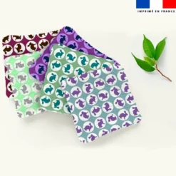 Coupon lingettes lavables motif lapin - Création Lili Bambou Design