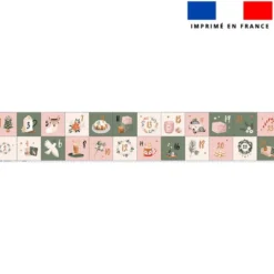 Coupon lingettes lavables motif Noël Scandinave