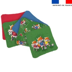 Coupon lingettes lavables motif renard foot - Création Stillistic