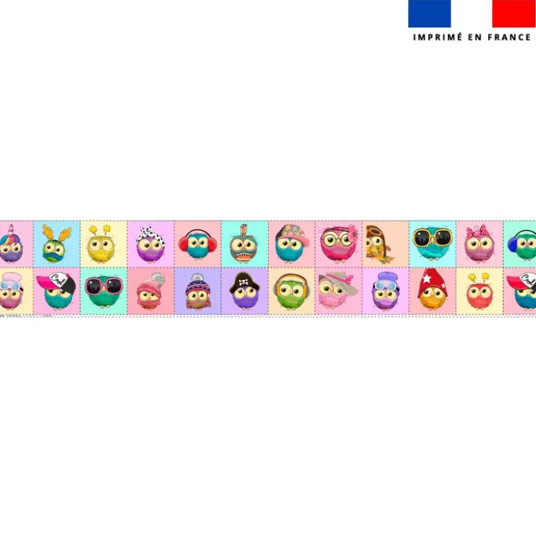 Coupon lingettes lavables motif hiboux