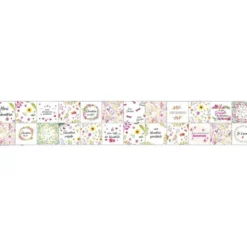 Coupon lingettes lavables motif éducatrice fleur champêtre