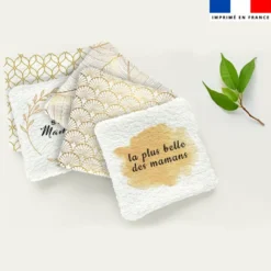 Coupon lingettes lavables motif maman gold