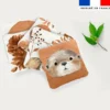 Coupon lingettes lavables motif loutre aquarelle