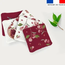 Coupon lingettes lavables motif pinson et grenade
