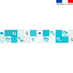 Coupon lingettes lavables motif éléphant bleu