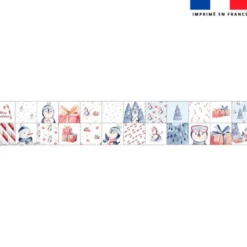 Coupon lingettes lavables motif pingouin de Noel