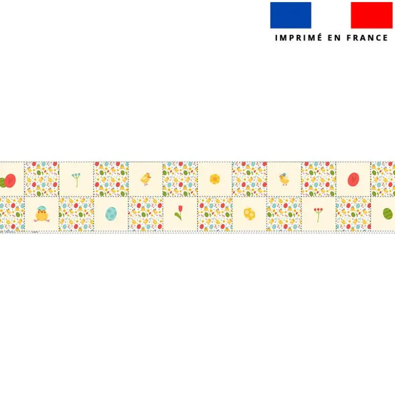 Coupon lingettes lavables motif petit poussin de Pâques
