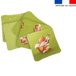 Coupon lingettes lavables motif bébé renard - Création Stillistic
