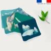 Coupon lingettes lavables motif montgolfière aquarelle