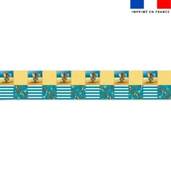 Coupon lingettes lavables motif lion pirate - Création Stillistic