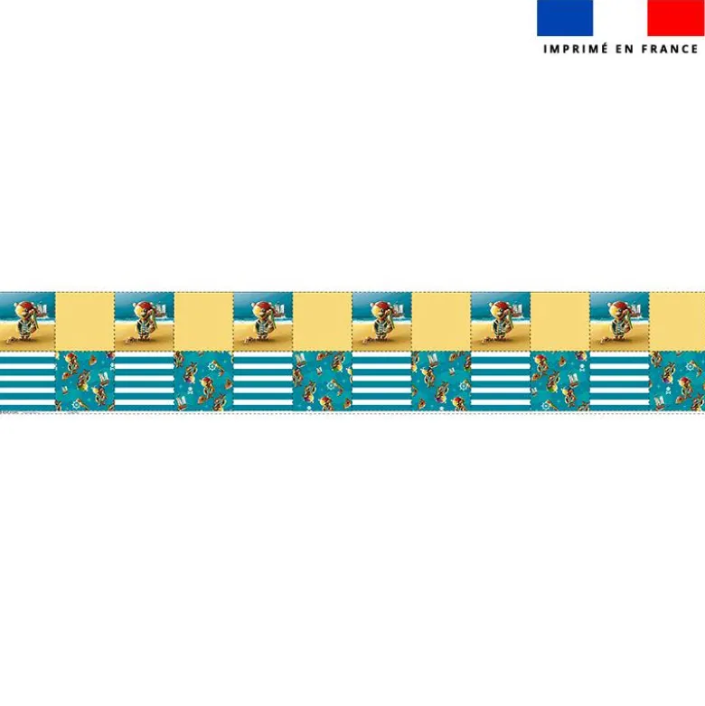 Coupon lingettes lavables motif lion pirate - Création Stillistic