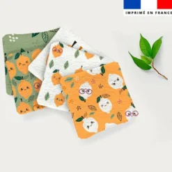 Coupon lingettes lavables motif citron joyeux