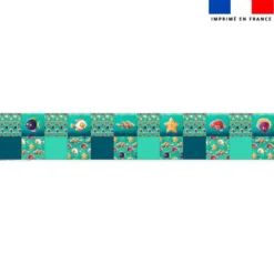 Coupon lingettes lavables motif poissons bonbons - Création Stillistic