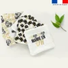 Coupon lingettes lavables motif mamie black & gold