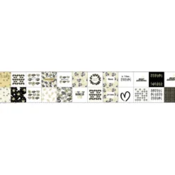 Coupon lingettes lavables motif mamie black & gold